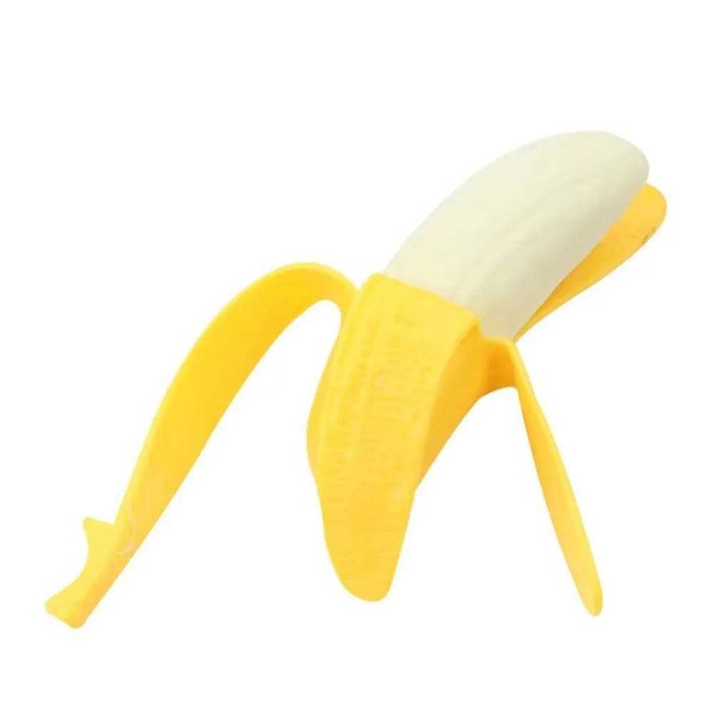 Jouet anti-stress en forme de banane à presser, jouet sensoriel banane simulée, balle anti-stress à