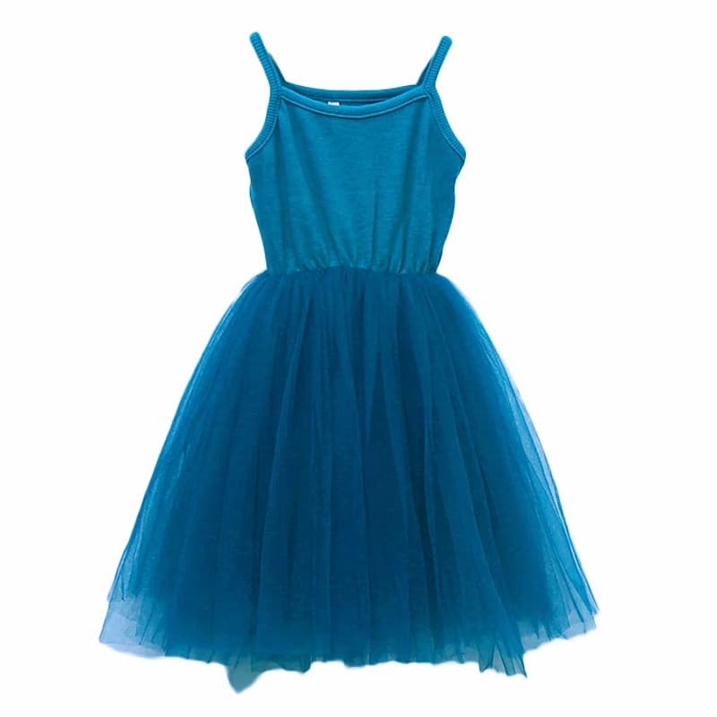 Robe Tutu en coton pour bébés filles, tenue de soirée en Tulle, sans manches, vêtements de princesse