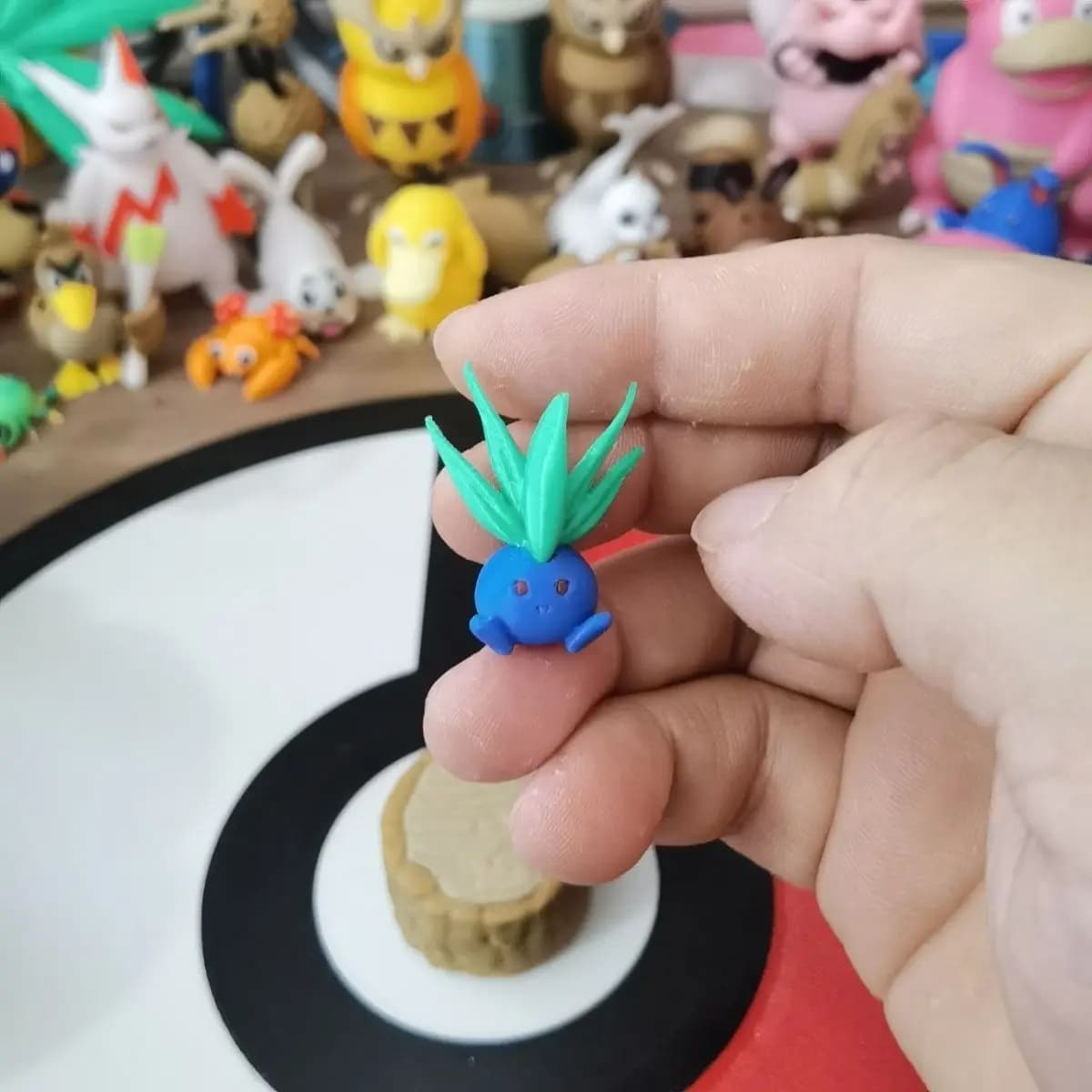Oddish Gloom Vileplume échelle monde 1:20 bricolage impression 3d figurine Anime modèle Statue Colle