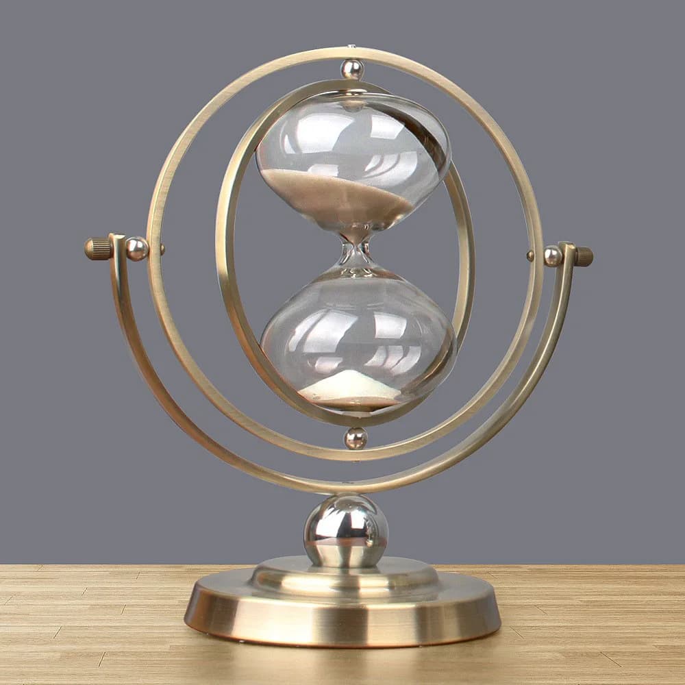 Nouveau minuteur de sable créatif Hourglass Decor 2025, globe de 30/60 minutes, design Terre en verr