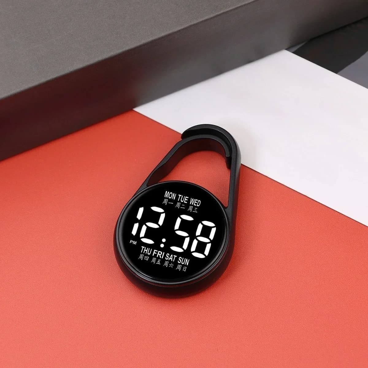 Montre électronique LED suspendue, veilleuse, montre numérique électronique suspendue, montre de poc