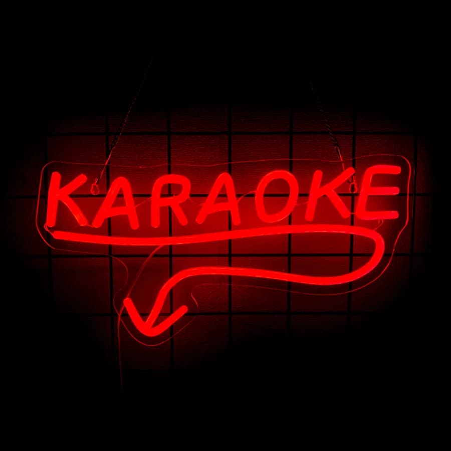 Enseigne néon pour karaoké, décoration murale, lumière néon LED pour studio de musique, décoration d