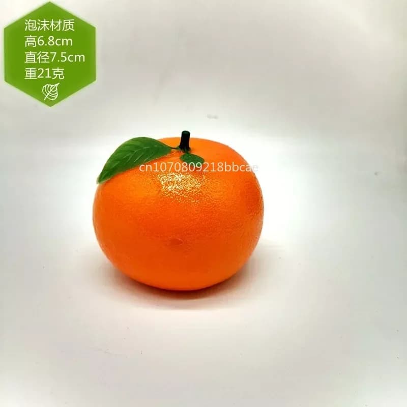 Faux Fruit de mandarine, Orange artificielle, Simulation de Fruits réalistes, modèle de décoration,