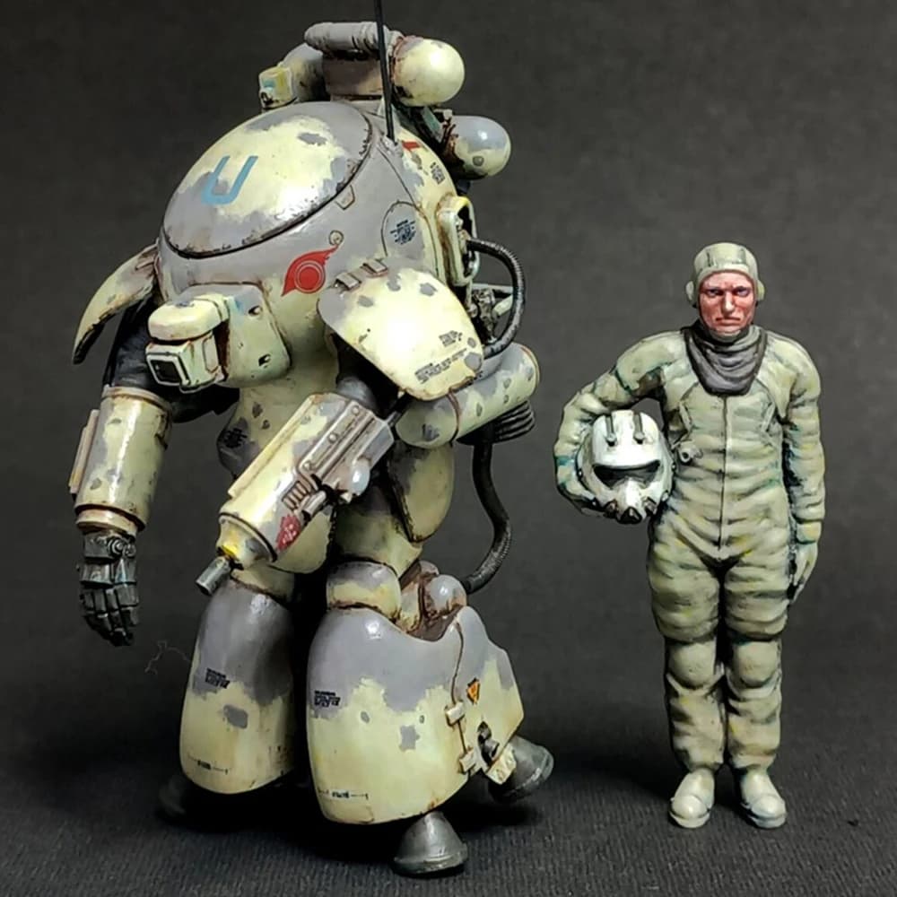Pilote Mars 1/35, Mecha, figurine modèle en résine, GK, thème de science-fiction, kit non assemblé e