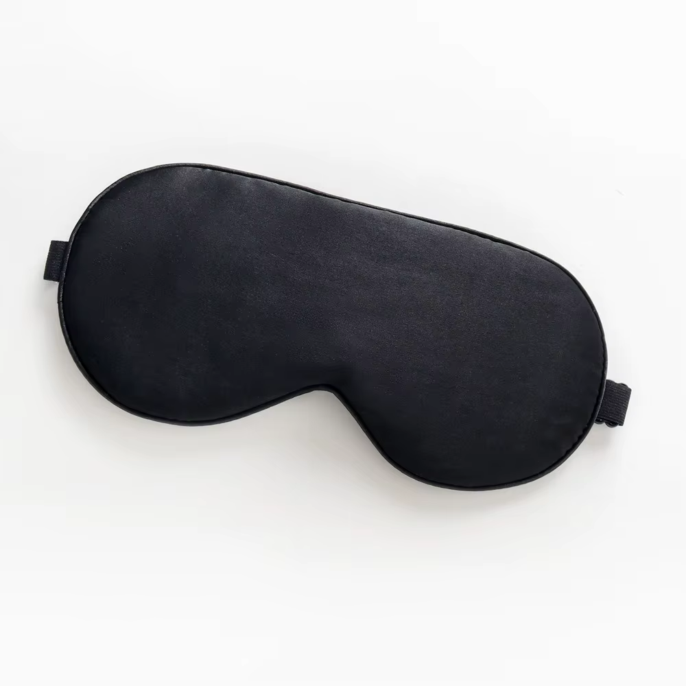 Masque de sommeil en soie 100% masques pour les yeux en soie Pure naturelle véritable avec sangle ré