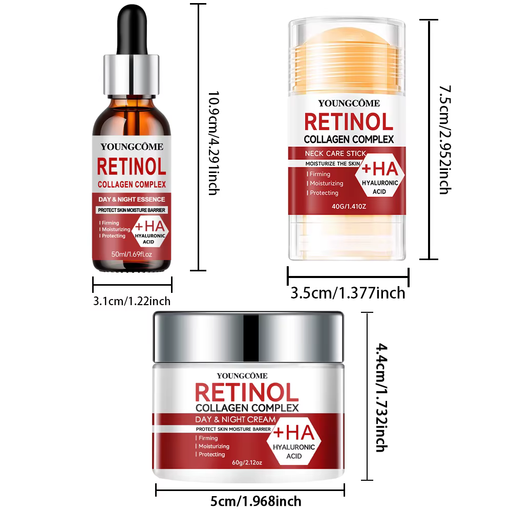 Crème de nuit pour le cou et le visage pour femmes, anti-âge, rétinol, lifting du visage, réparation