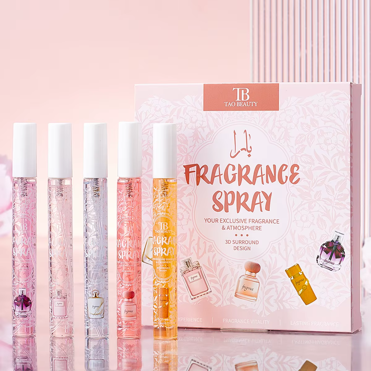 Ensemble de quatre parfums au parfum frais et durable, idéal comme cadeau et comme spray corporel do