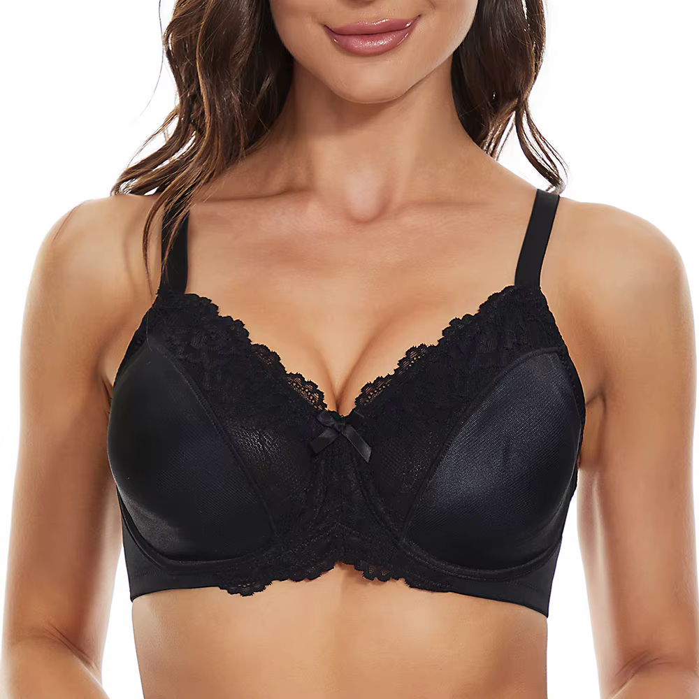 Sheroine – soutien-gorge à armatures en dentelle, minimiseur floral, couverture complète, soutien-go