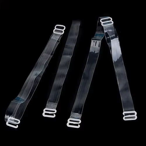 6 paires de sangles de soutien-gorge à boucle en Silicone, ceinture, élastique, Transparent, accesso