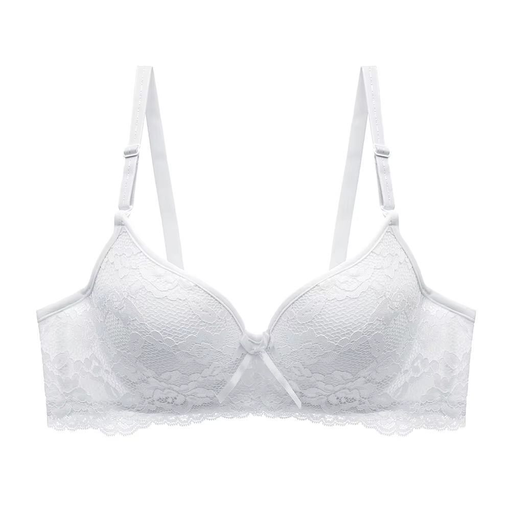 Lager – soutien-gorge en dentelle pour femmes, Lingerie Sexy, à armatures, en coton doublé, Floral,