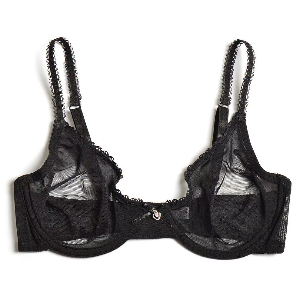 Vgplay-Soutien-gorge en dentelle ultra-mince pour femme, lingerie transparente, soutien-gorge plonge