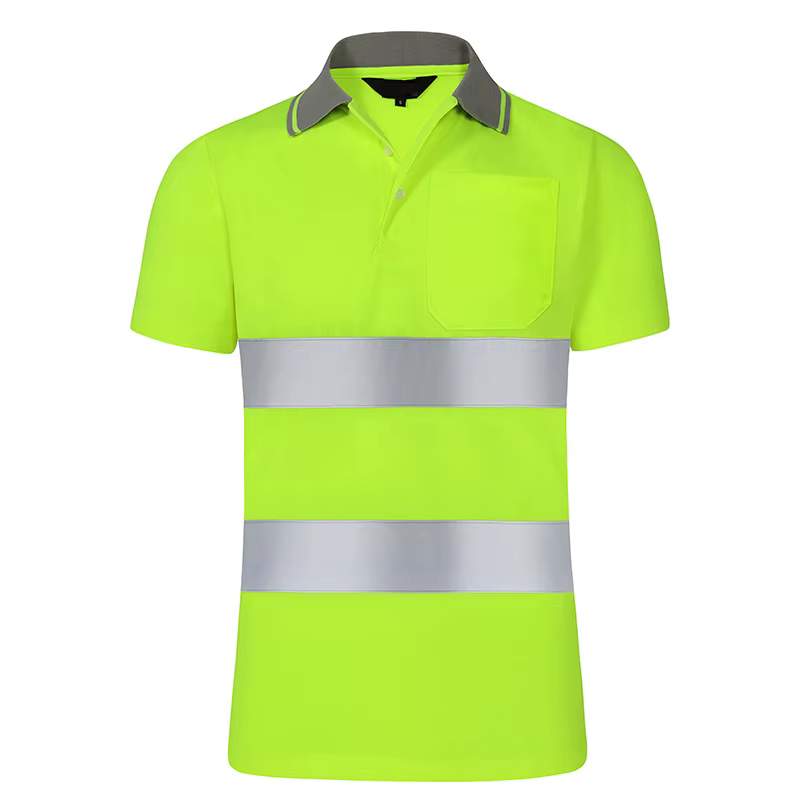 Chemise de sécurité réfléchissante pour le travail de nuit, vêtements à séchage rapide, T-shirt à ma