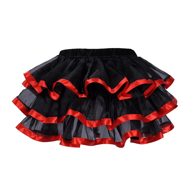 Mini jupe corset en dentelle pour femme, haut corset rouge, robe de danse sexy avec bretelles, costu