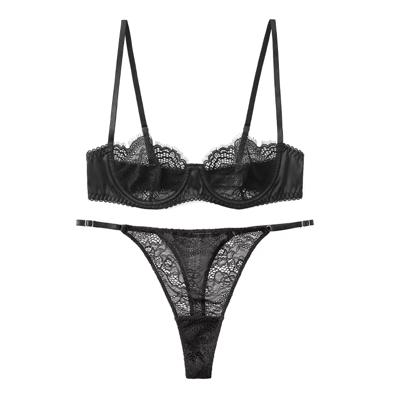 TERMEZY Lingerie ensemble de sous-vêtements pour femmes Sexy dentelle érotique brassière sous-vêteme