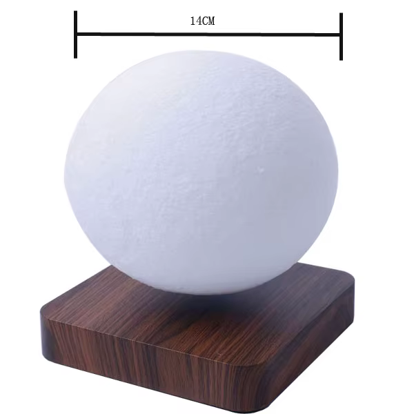 Lampe lunaire créative 3D à lévitation magnétique LED veilleuse rotative lune lampe flottante décora