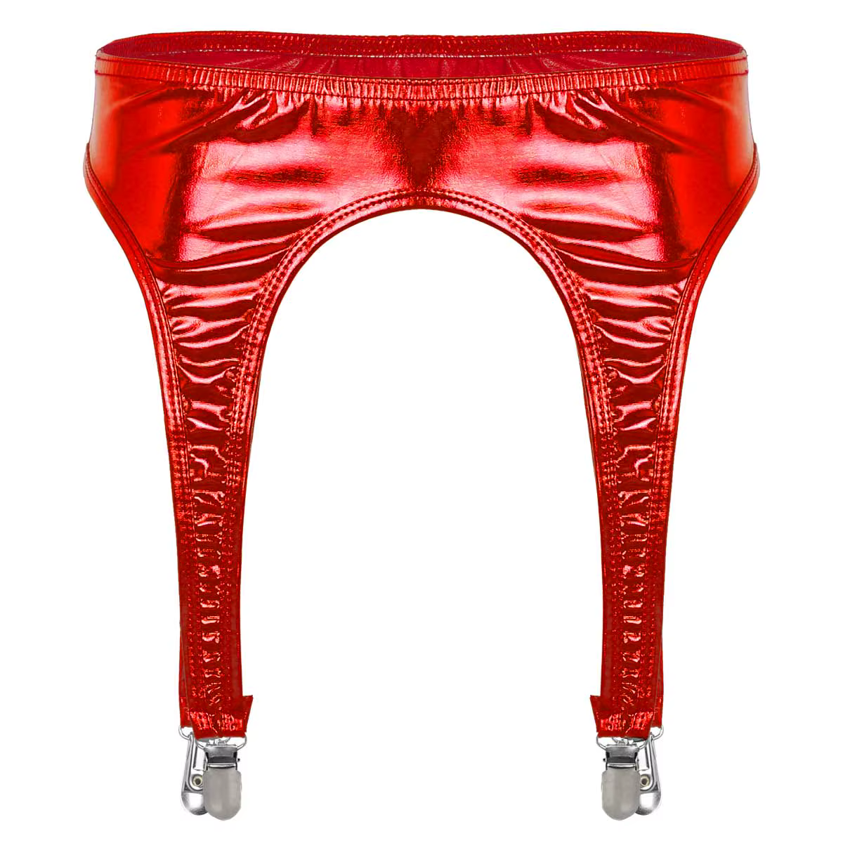 Jarretelles Gothiques pour Femme, Lingerie Brillante D.lique, Taille Haute, Jarretelles pour Cuissar