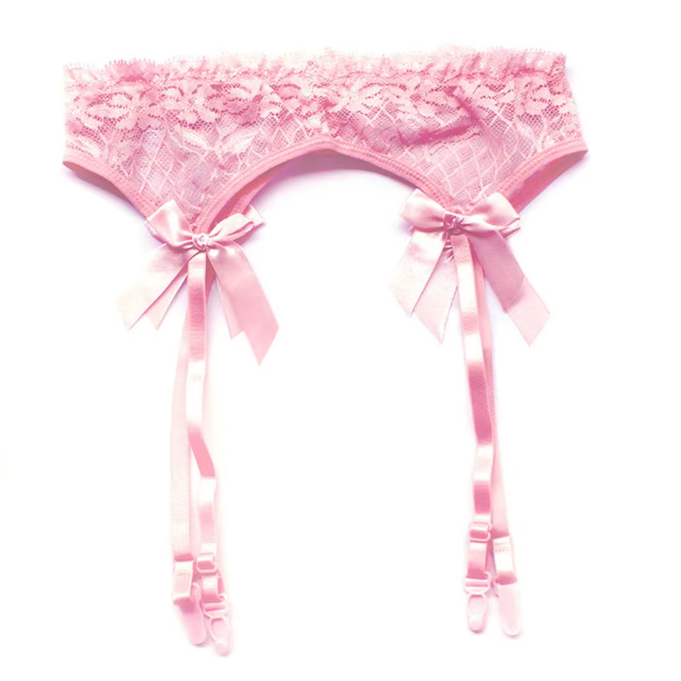Ligas en dentelle transparente, haut Sexy, cuisses hautes, porte-jarretelles, bas, Lingerie de Bonda