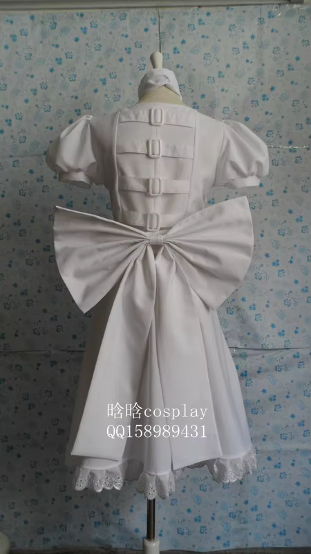 Alice: Madness Returns Costume de Cosplay robe blanche pour femmes fête personnalisée pour Halloween