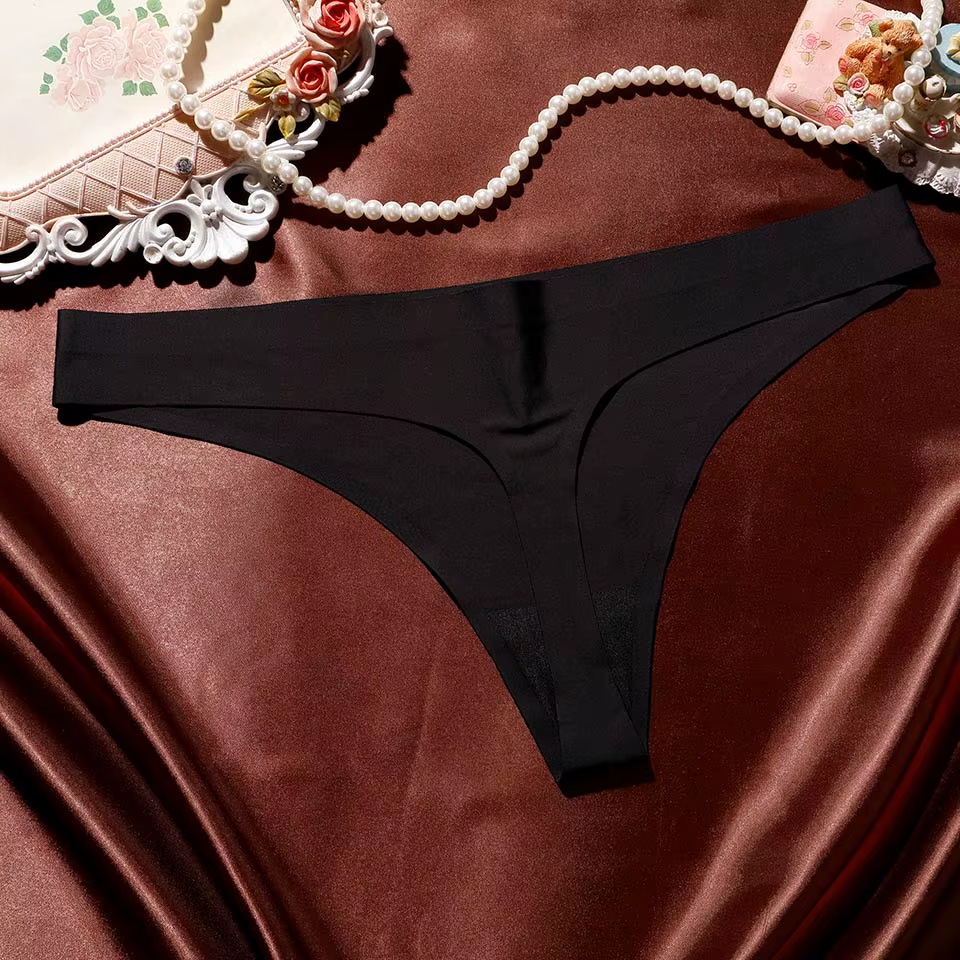 Femmes string g cordes Sexy Femme sans couture culottes sous-vêtements taille basse Stretch String F