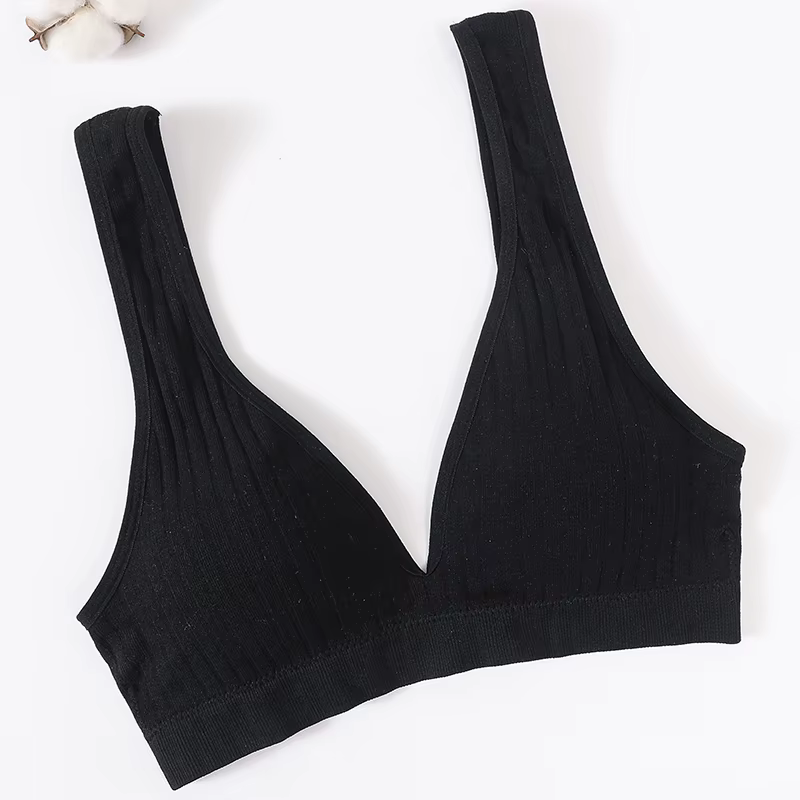 Soutien-gorge sans couture femmes bustiers bustier en V profond haut de soutien-gorge Sexy sous-vête
