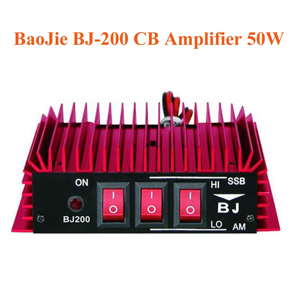 BaoJie BJ-200 50W CB amplificateur de puissance Radio amplificateur HF 3-30 MHz AM/FM/SSB/CW talkie-