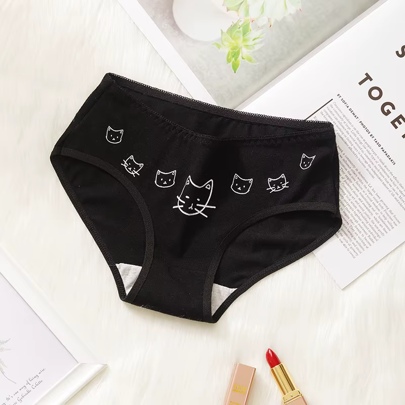 Femmes culottes impression 3D culottes sans couture femmes sous-vêtements ange chat dessin animé imp
