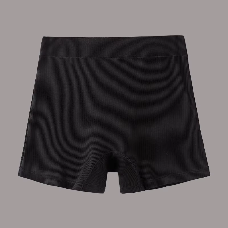 Sous-vêtements taille haute pour femmes, culotte élastique en Viscose 2 en 1, pantalon court de sécu