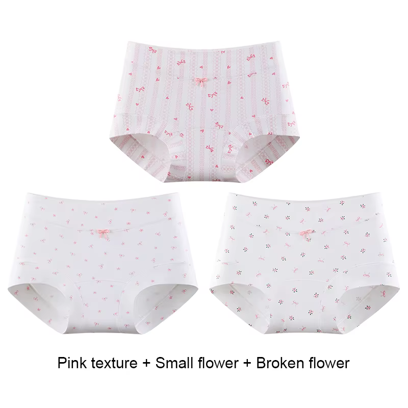 Ensemble de culottes en coton pour femme, lot de boxers, sous-vêtements pour femme, shorts à fleurs,