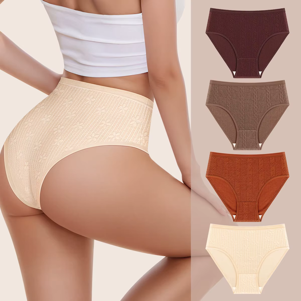 4 pièces offre spéciale respirant dames culottes femmes Sexy sous-vêtements doux coton culottes tail