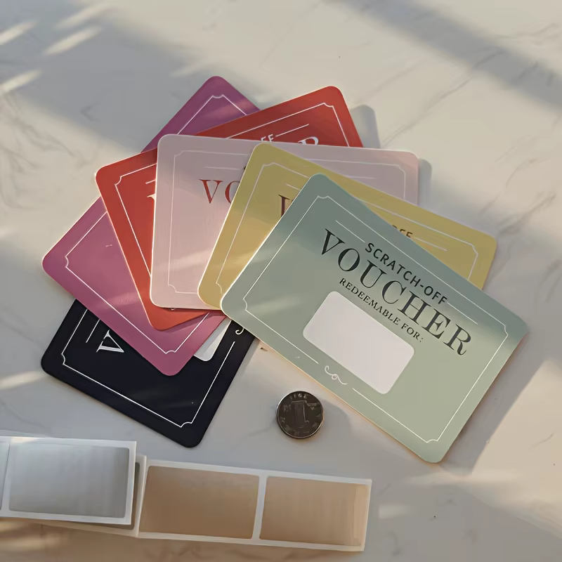 10 pièces Vouchers à gratter cadeau d'anniversaire Coupons d'amour bricolage Valentines boîte à déje