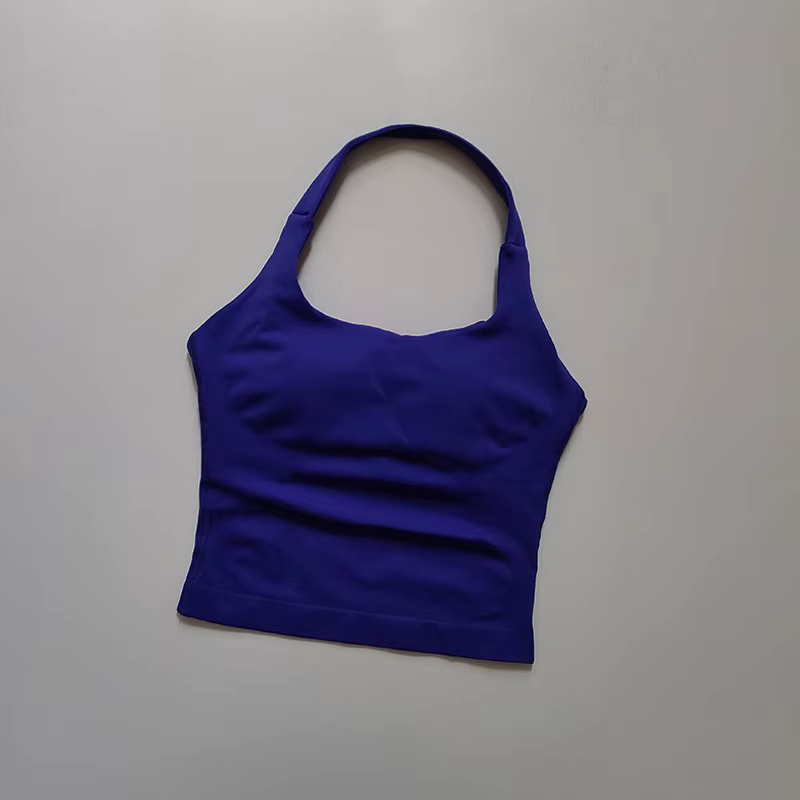 Soutien-gorge de sport de Yoga sans couture, dos croisé, résistant aux chocs, pour entraînement, Fit