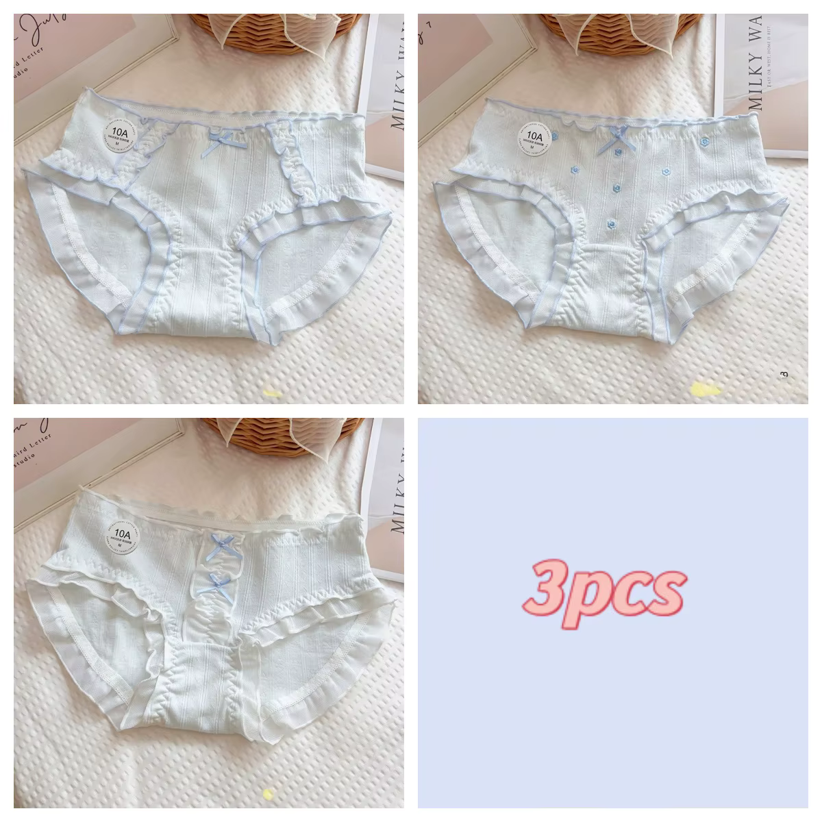 Culottes pour femmes 10A antibactériennes, douces et confortables, respirantes, respectueuses de la 