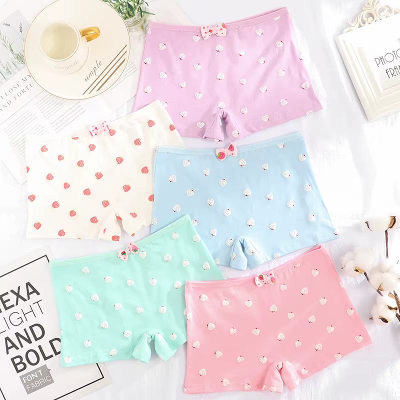 Culottes en promotion pour jeunes filles, sous-vêtements neufs pour adolescentes, culottes courtes m