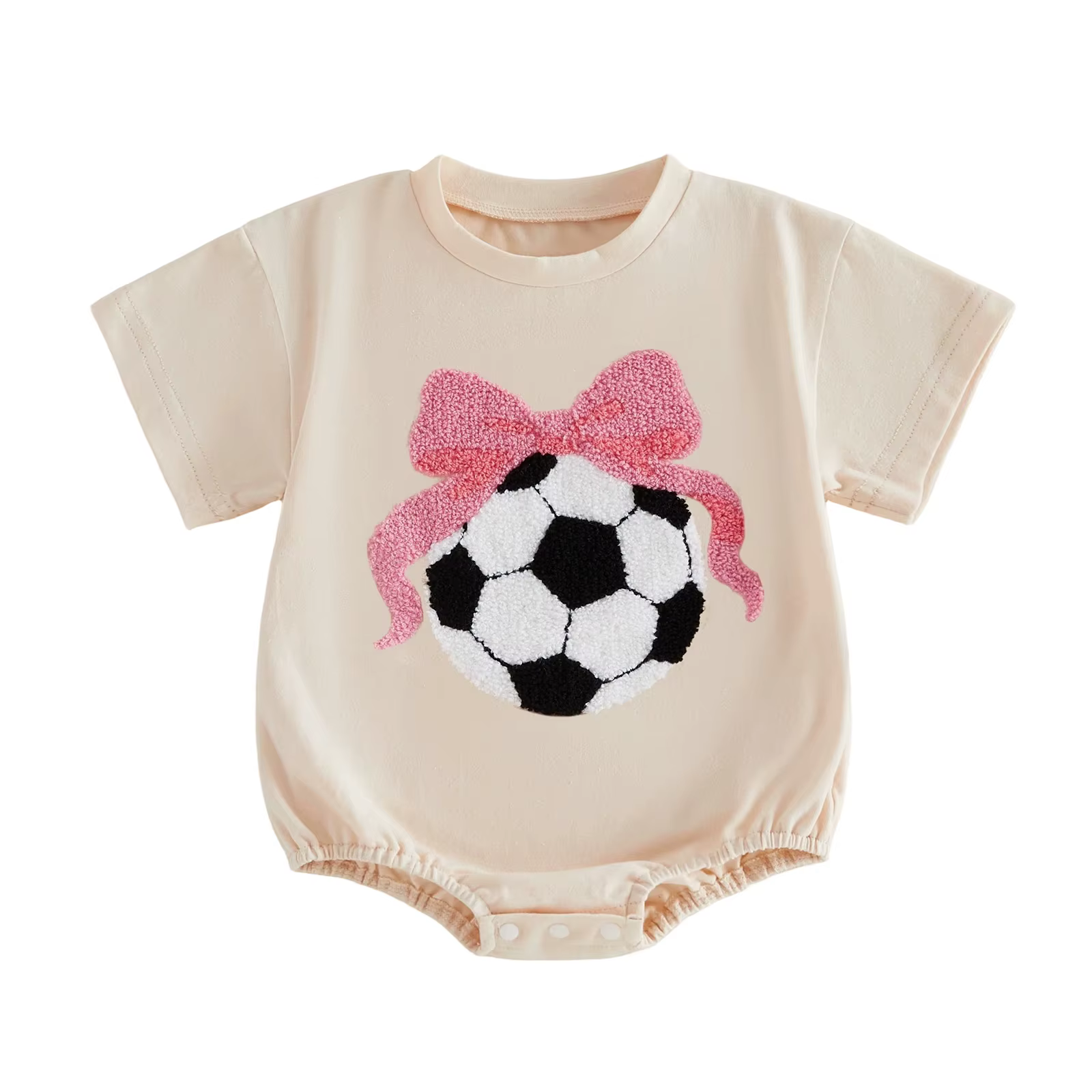 Citgeett – body ample d'été pour bébés filles, manches courtes, broderie avec nœud, vêtements décont