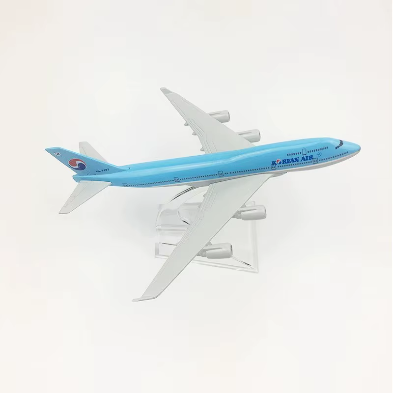 Avion miniature à l'échelle 16 cm, modèle en alliage moulé sous pression, série B747, British Malays