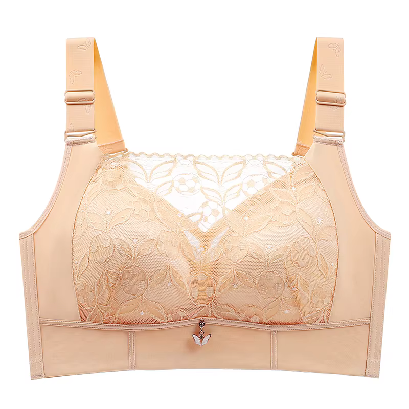 Soutien-gorge à couverture complète sans armatures pour femmes, soutien-gorge en dentelle non rembou