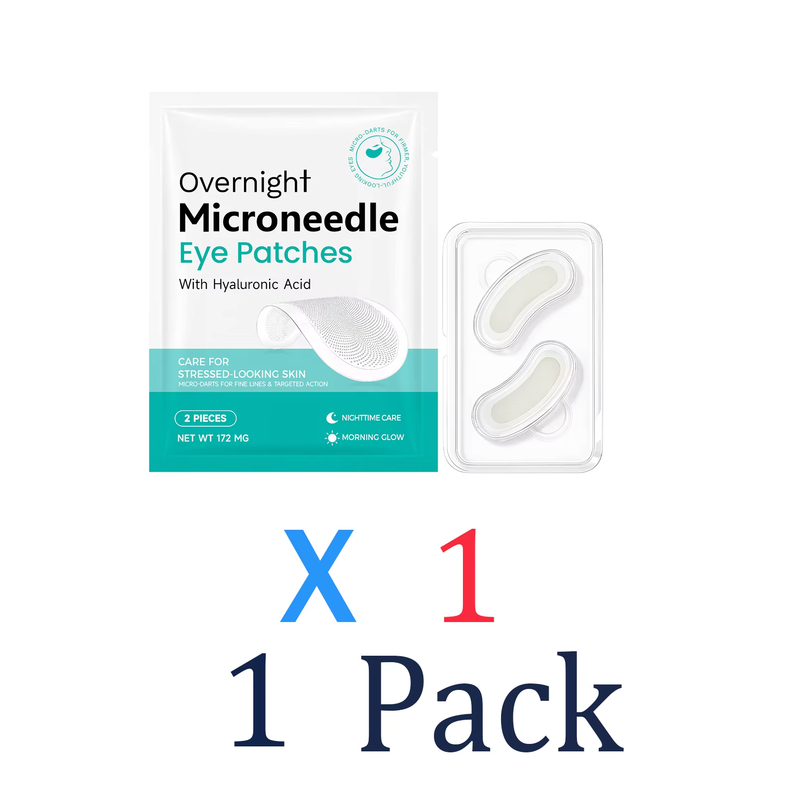 Patch oculaire de nuit à micro-aiguilles à la vitamine E 0,25 mm pour une hydratation profonde, une 