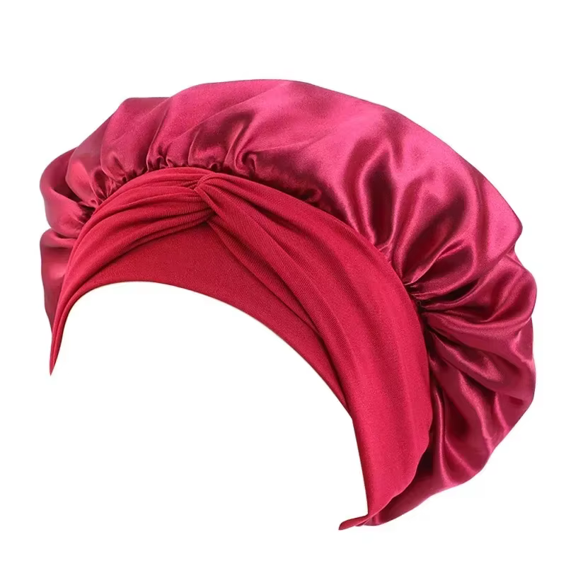 Bonnet de couchage en Satin, soie de lait, Bonnet de nuit, bonnets de lait râpés, bandeau de cravate
