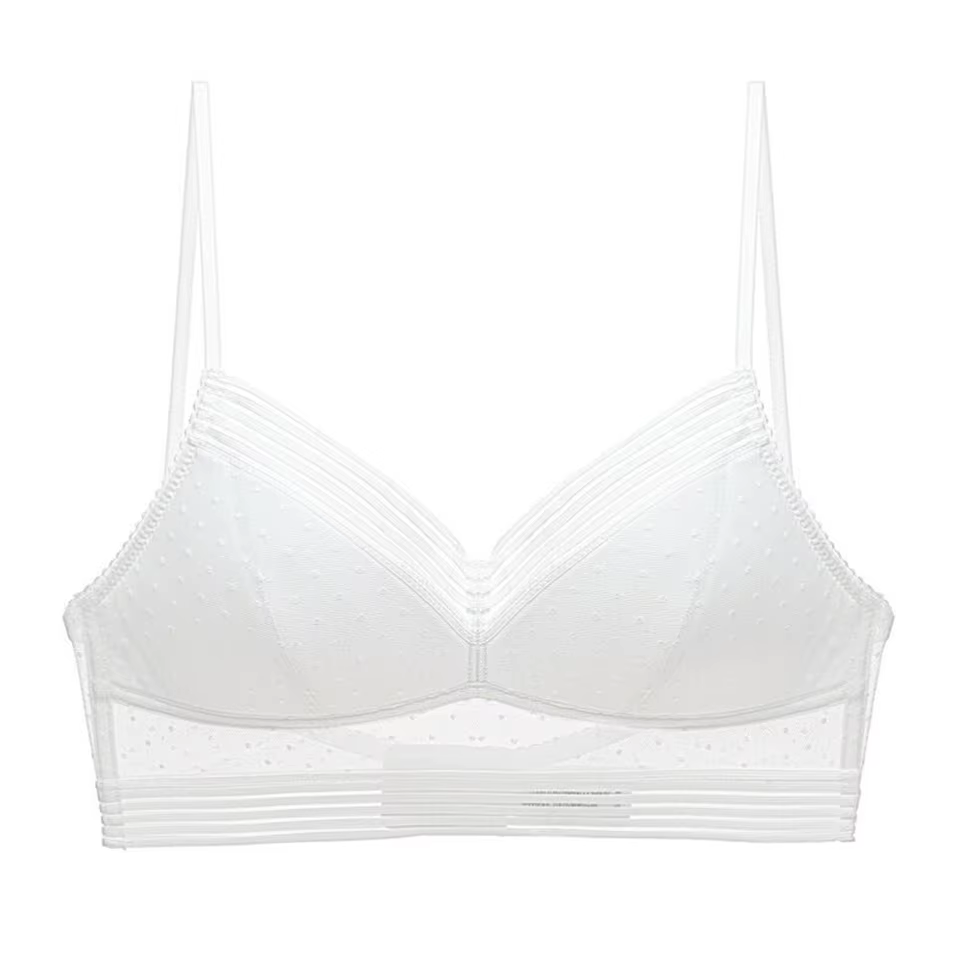 Soutien-gorge dos bas pour femmes, sans couture, Invisible, dos nu, en maille à pois, brassière sans