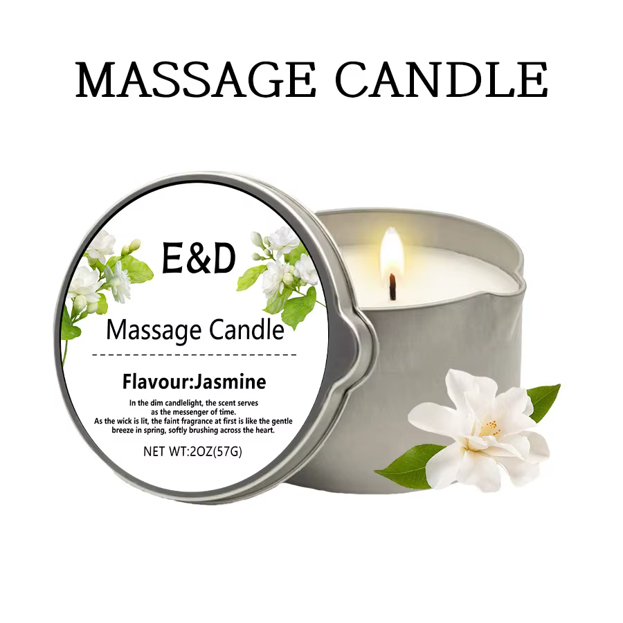 1 bougie parfumée à la rose pour la maison, huile corporelle aromathérapeutique, bougie d'huile de m