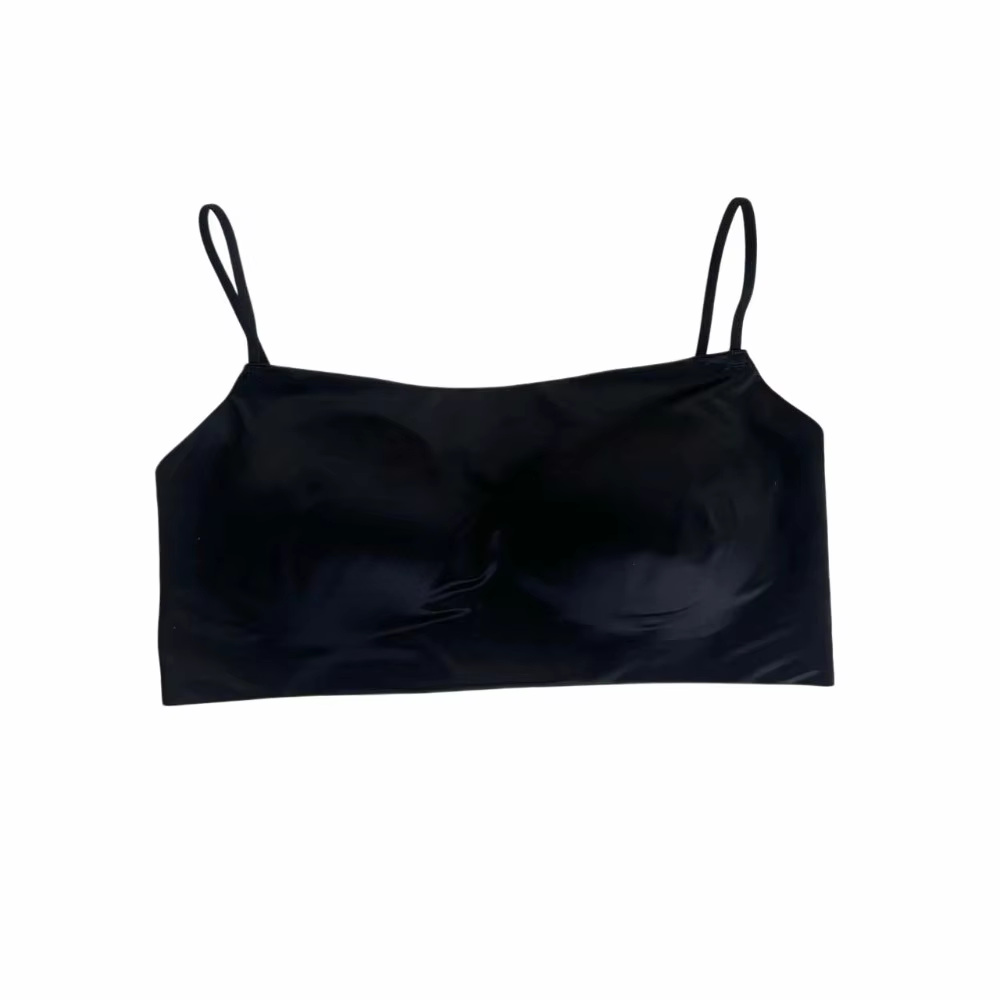 Soutien-gorge sans fil en satin à fines bretelles, imprimé léopard, col bateau, sans coutures, antic