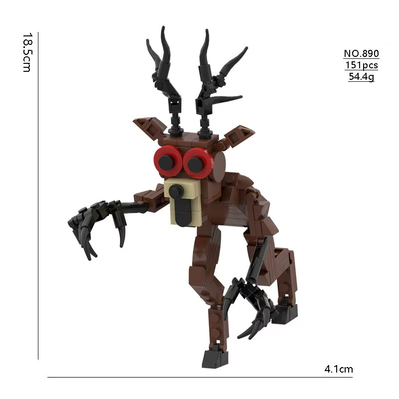 Ensemble de blocs de construction de cerf, 99 nuits dans la forêt, 99 nuits dans la forêt, jouets d'