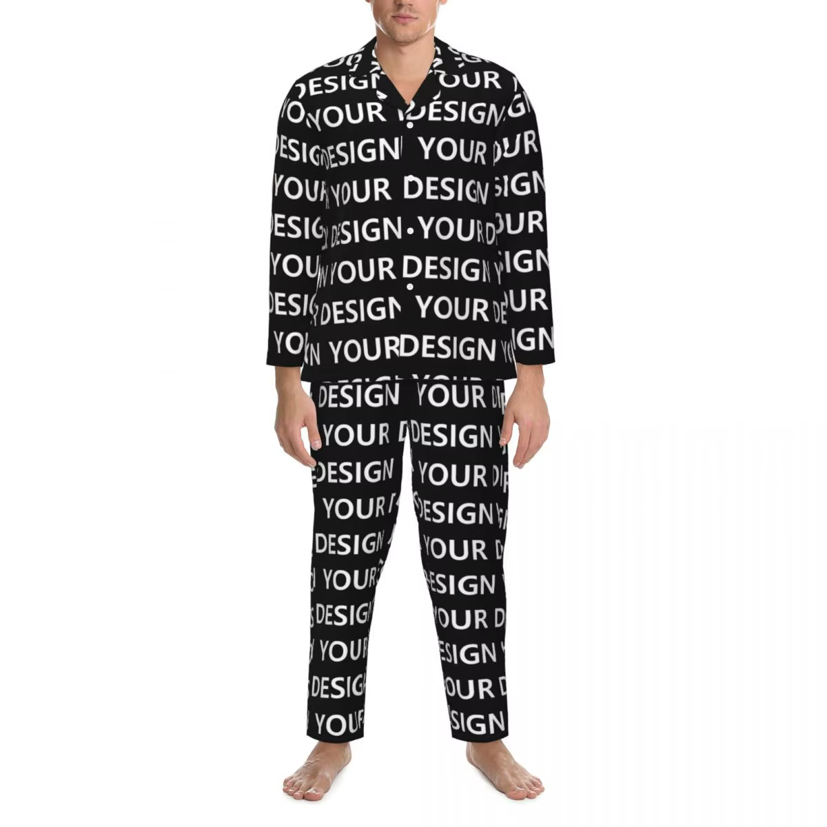 Pyjamas pour hommes ajouter des vêtements de nuit de chambre de conception personnalisé bricolage fa