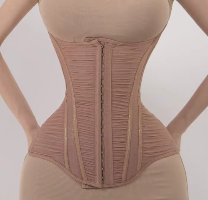 Corset sous le buste pour femmes, entraîneur de taille allongée, désossé en acier, hauts façonnant l