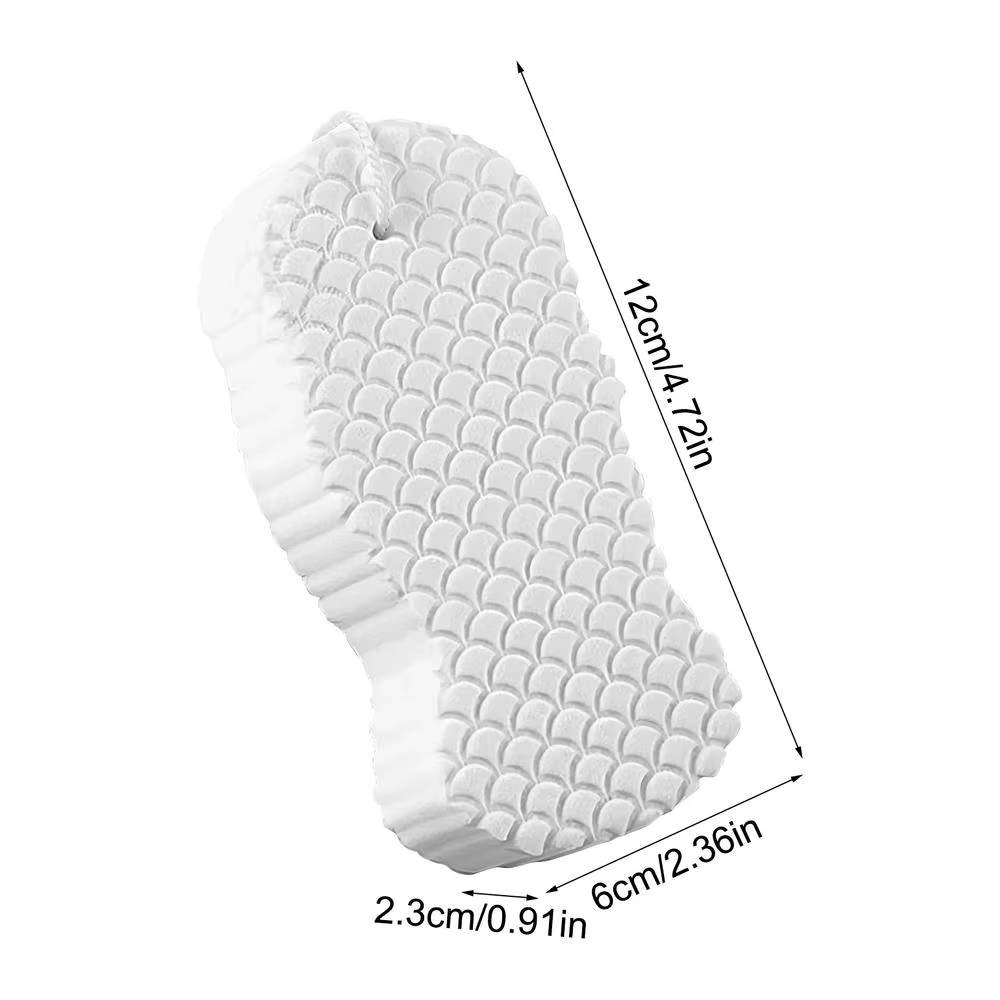 Éponge de bain exfoliante, éponge de gommage corporel, gant de toilette, exfoliant pour la peau, out
