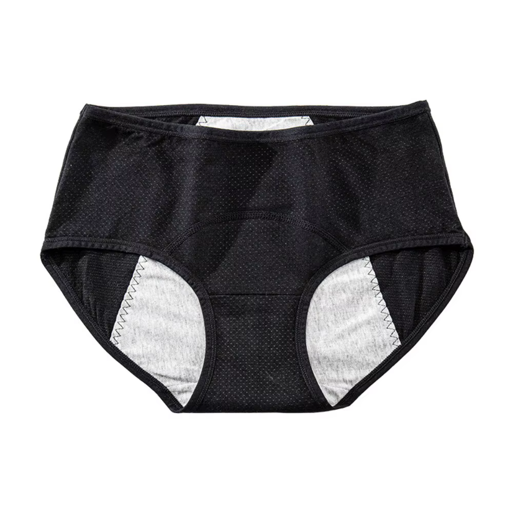 Culottes menstruelles en coton taille moyenne, 3 couches, imperméables, physiologiques, antibactérie