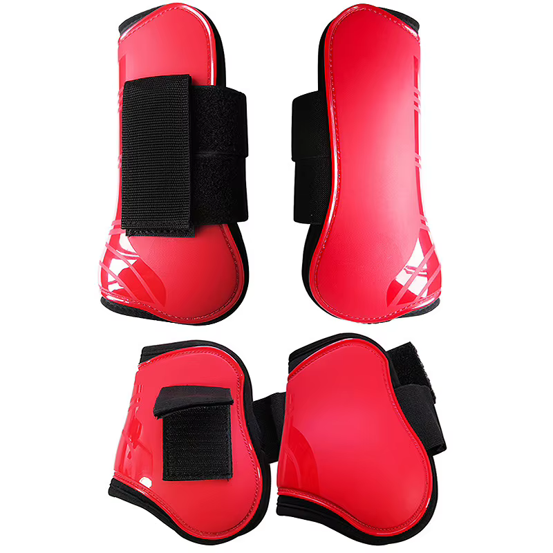 Protège-tendons pour chevaux, équipement équestre, protection des jambes avant et arrière en PU pour