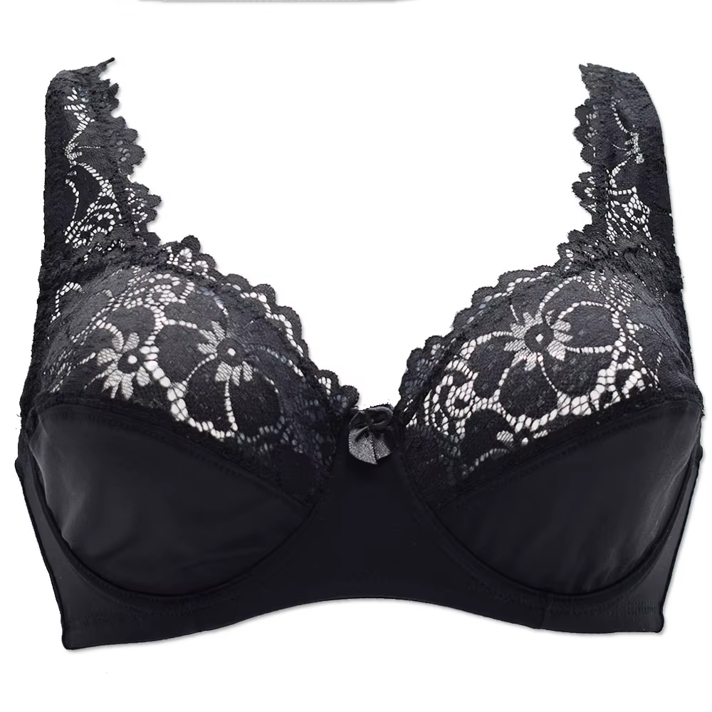 Soutien-gorge en dentelle florale pour femmes, sous-vêtements féminins sexy, bralette à armatures, l