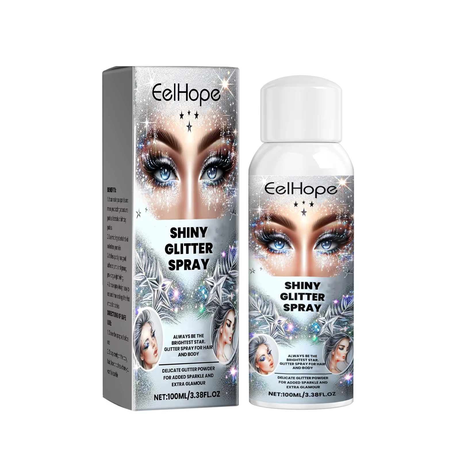 Spray à paillettes pour le corps, surligneur pour vêtements, poudre polyvalente, scintillante, scint
