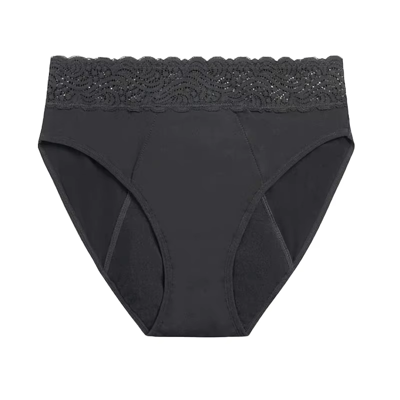Culotte menstruelle en coton pour femme, sous-vêtement absorbant, slip menstruel, débit abondant